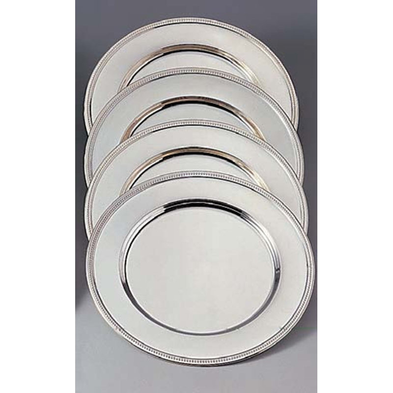 Alexandria Nickel Plated 12" Dinner Plate