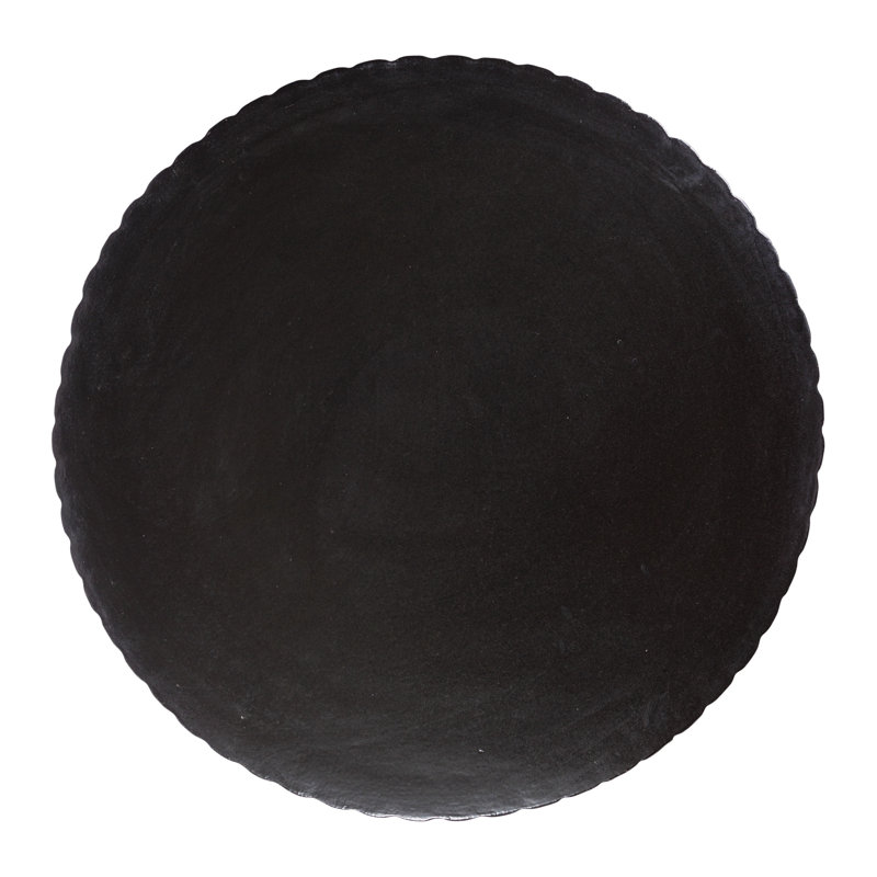 Flute Outdoor Round Side Table, Iron Semi-Gloss
