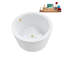 Baignoire de trempage autoportante en acrylique 41 "avec bonde et plateau en bambou Streamline-97619585