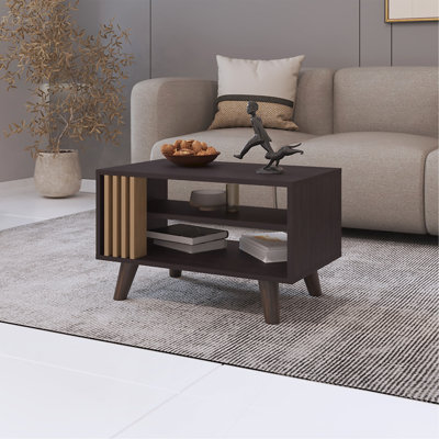 Table basse Shawnee Kronos Wengue, salon, naturel et noir