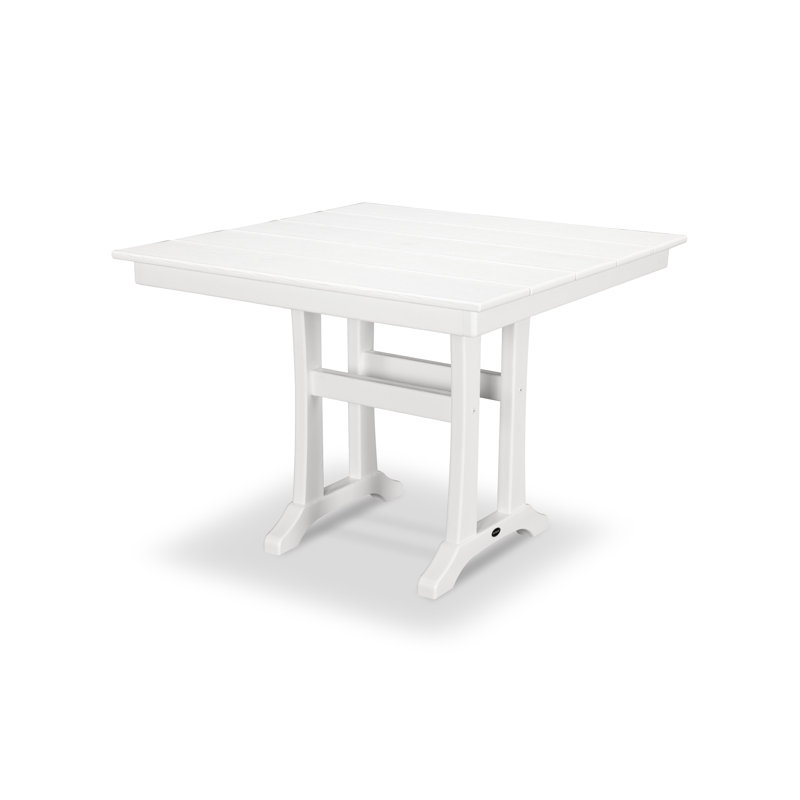 Table de salle à manger à tréteaux Farmhouse, Gris