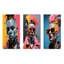 «Bold Balance On Woman Mohawk Fashion Expression I», art pop art mural en métal, ensemble de 3-812148559