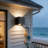 15W LED Outdoor Wall Sconce Light, Adjustable Up And Down Lighting, IP65 Waterproof Aluminum Fixture For Porch, Garage, Patio, And Stairway (2 Pack)