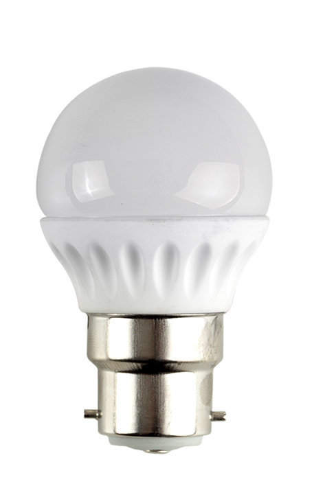 Alvardo 4W B22 LED Globe Light Bulb, 3000K