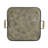 28.7X3.9X24.4" Fabius Iron Tray With Handle, Square
