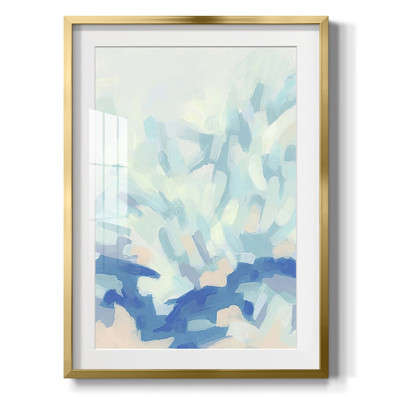 Mosaic Sky I -Framed Print, 28.5" H x 20.5" W, Gold