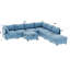 Canapé modulaire modulaire, siège convertible avec rangement, canapé-lit modulaire, combinaisons modulaires flexibles en tissu pour le salon-125543427