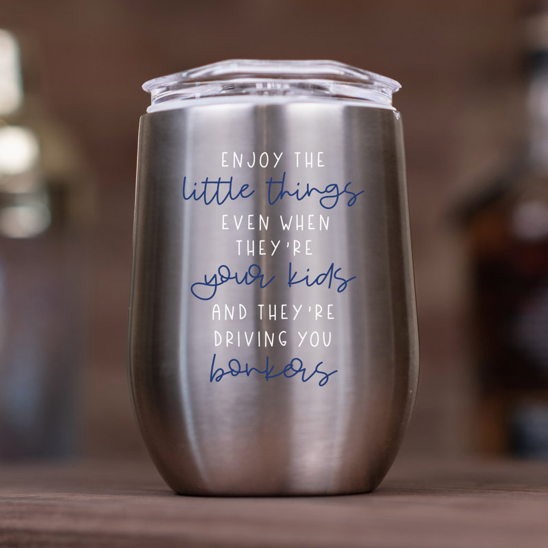 Designs Direct Creative Group 12 oz. Verre à vin en acier inoxydable à double paroi