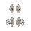 Nostalgic Warehouse Cottage Entry Set with Chateau Crystal Knob