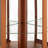 Corner Glass Cabinet Lighted Curio Cabinet Corner Display Case For Living Room, Curio Cabinet, Antique Collection, Wine,Bar Glass Storage Light Included, Dark Oak