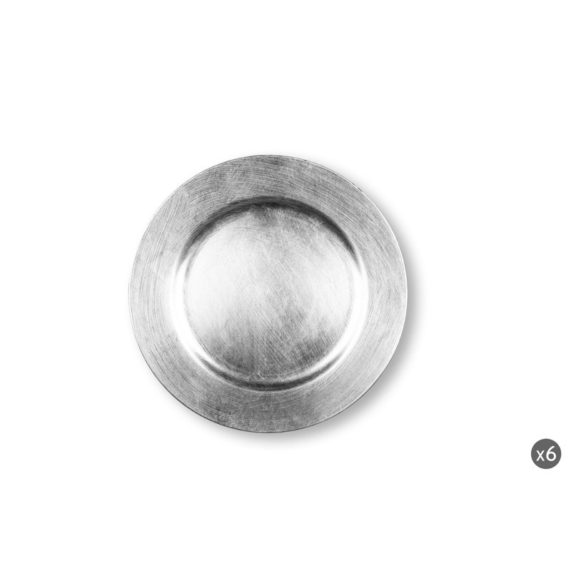 Solid Colour Charger, Silver