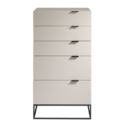 Chiffonier grey wood and black