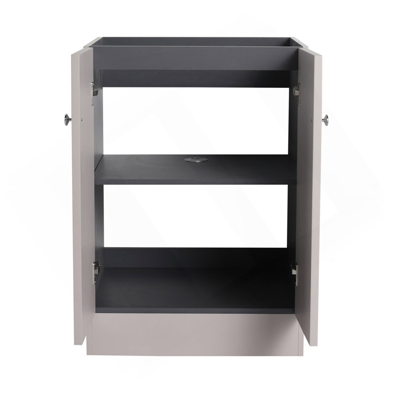 24" Freestanding Bathroom Vanity & 2 Soft-Close Cabinet Doors (KD-Packing)-Excluding Sink, Khaki