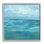 «Flowing Ocean Tide Abstract» par Victoria Barnes - peinture à cadre flottant sur bois