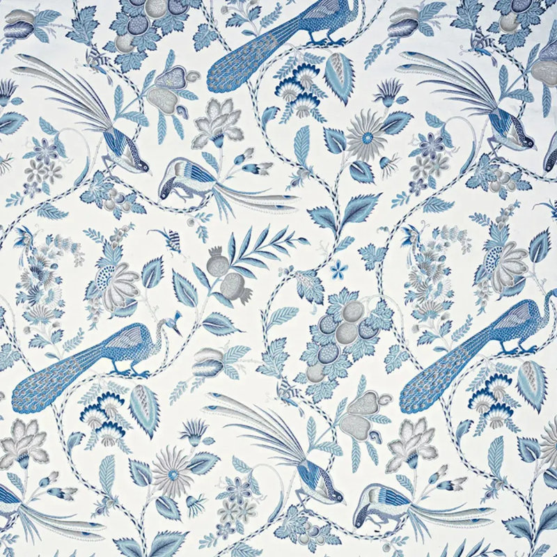 Campagne Fabric, Bleu/Gris