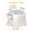 Bedside Commode, Portable Toilet For Adults, Commode Chair For Toilet With Arms Grey