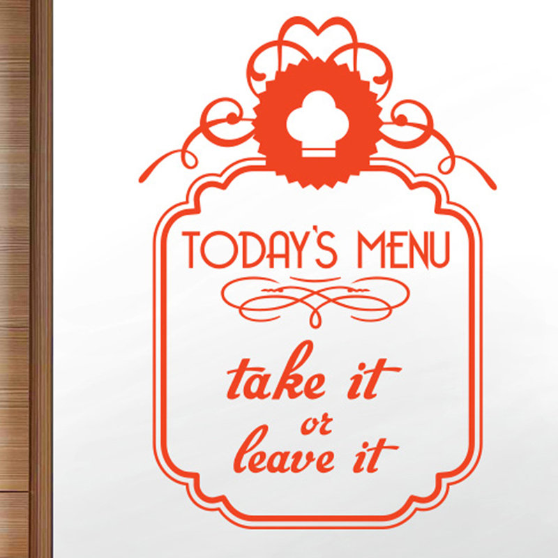 Wall Decal, Orange