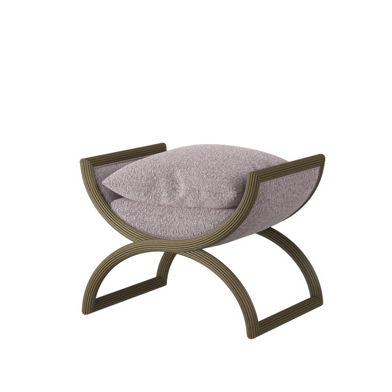 Fillmore Upholstered Accent Stool, Dune, Rise Smoke (Performance fabric) 1357-93