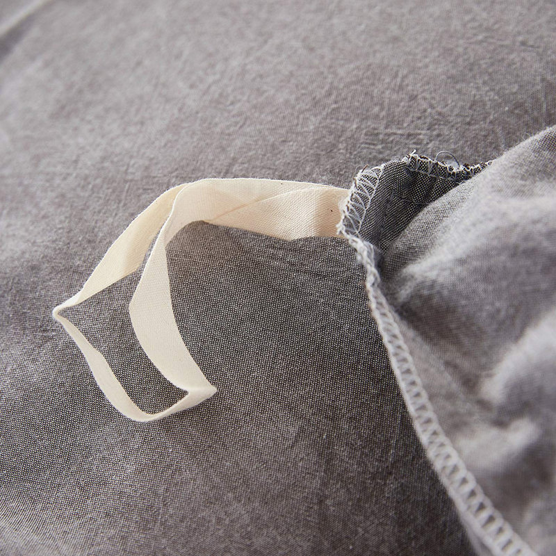 CTduvet Cover Cotton Duvet Cover, Light Gray, King Duvet Cover + 2 Pillow Cases