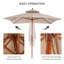 Parasol de marché carré 10' Audwin