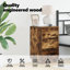 Bedside Cabinet 39 X 34.5 X 65 Cm Engineered Wood-107256065