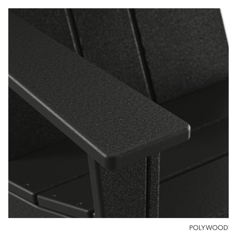 POLYWOOD x AllModern Oversized Adirondack Chair, Black