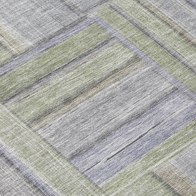 Machine Washable Indoor/Outdoor Jeffery ACN2285 Geometric Rug, Rectangle 10' x 14'