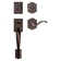 Prestige Pistoria Handleset with Deadbolt and Madrina Door Lever and Rosette