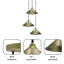 Kingsview 3 - Light Green Brass Cluster Pendant-1257471920