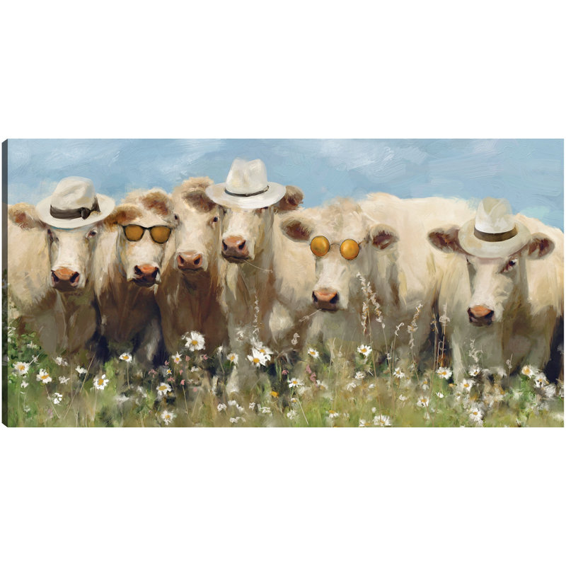 Mootastic by Studio Arts Canvas Art Print, Wrapped Canvas, 13" H x 25" W x 1.5" D