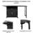 Versatile Outdoor Cabinet With Foldable And Extendable Worktop Matte Black