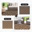 Tapis d'extérieur imperméable réversible noir / brun Shimeek-92611642-132693123