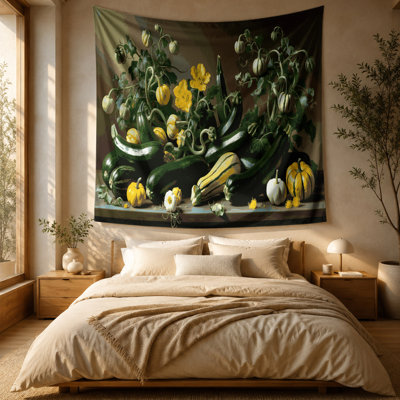 Vegetables Zucchini Wall Tapestry