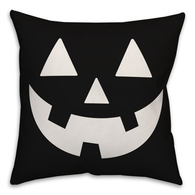  Jack-O-Lantern Throw Pillow