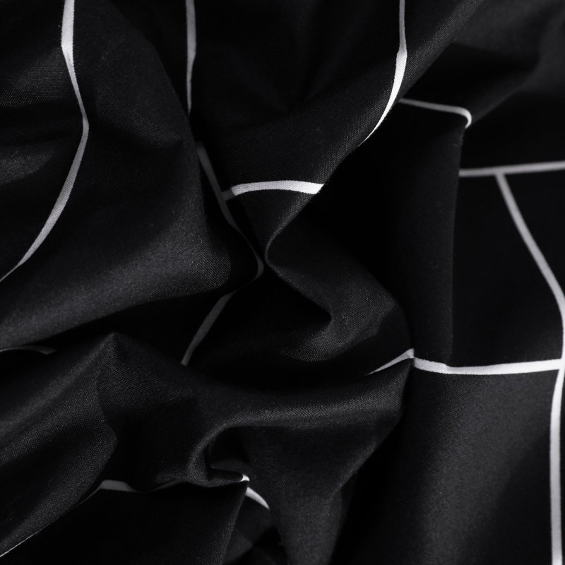 Ensemble de housse de couette avec imprimé texturé et verrou anti-dérapant?