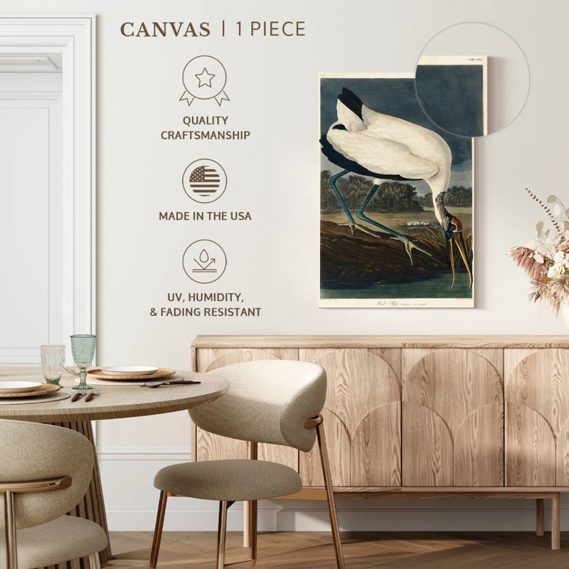 Brampt Wood Ibis, 39" H x 26" W