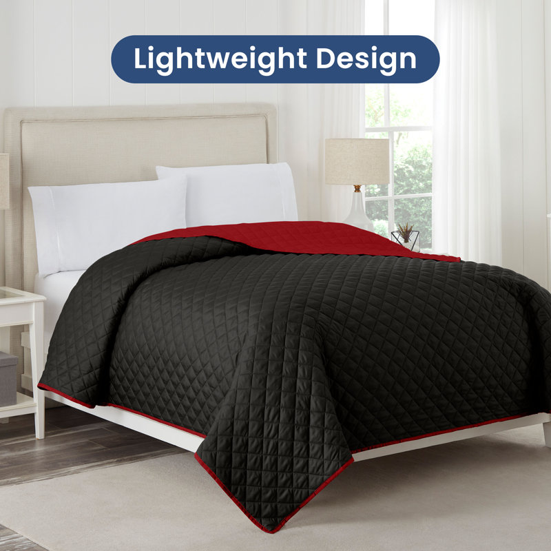 Martex Reversible Coverlet, Twin
