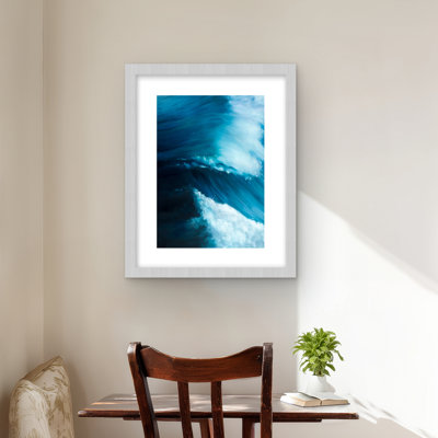Unleashed Sea | Coastal Bedroom Framed Matted Print Decor