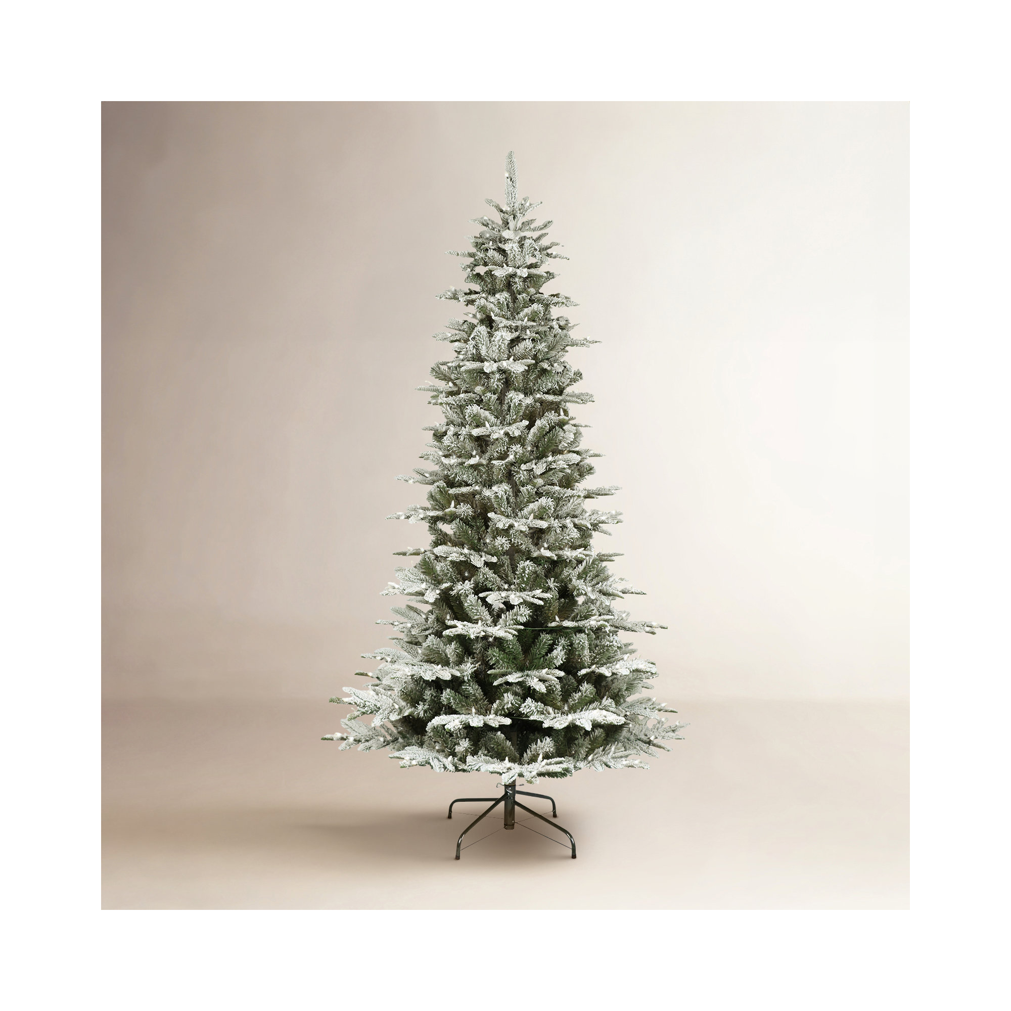 Lighted Artificial Fir Christmas Tree, 6.5'