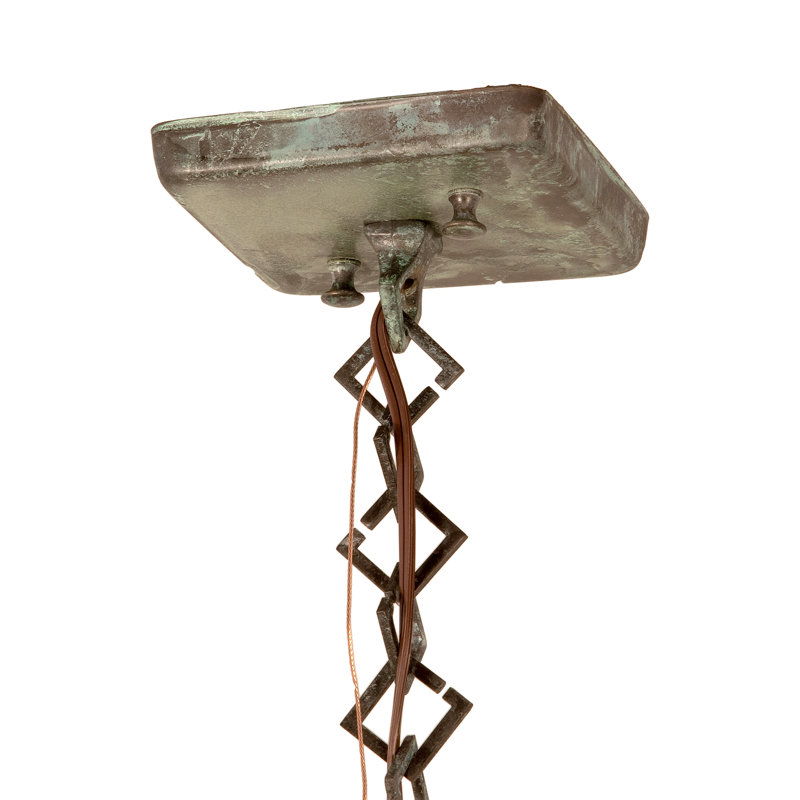 Luminaire suspendu carré à 1 lumière Gologan