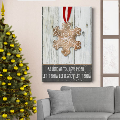 «Gingerbread Snowflake», reproduction sur toile tendue