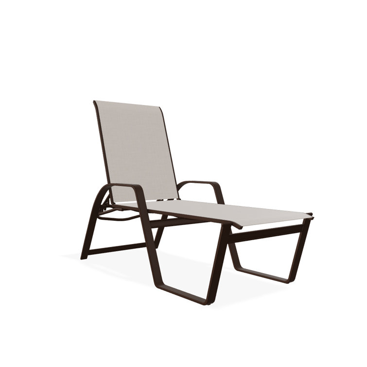 Holna Outdoor Rust-Resistant Metal Chaise Lounge
