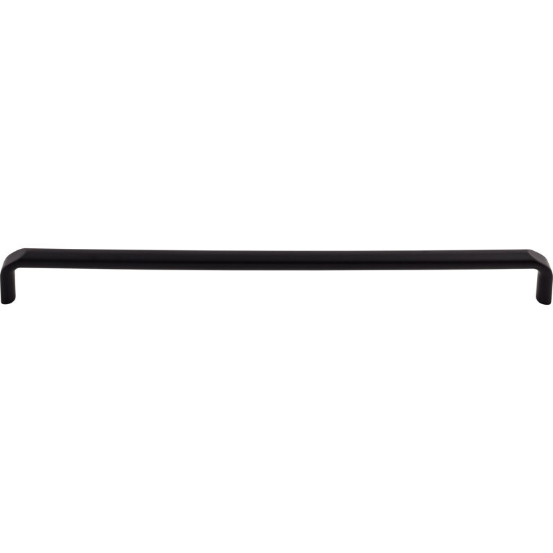 Exeter 5 1/16" Center to Center Bar Pull, Flat Black, 12" Center to Center