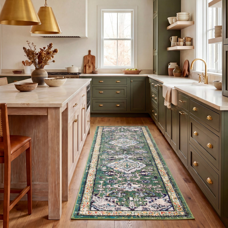 Jourdanton Performance Oriental Rug, Runner 2' x 8'