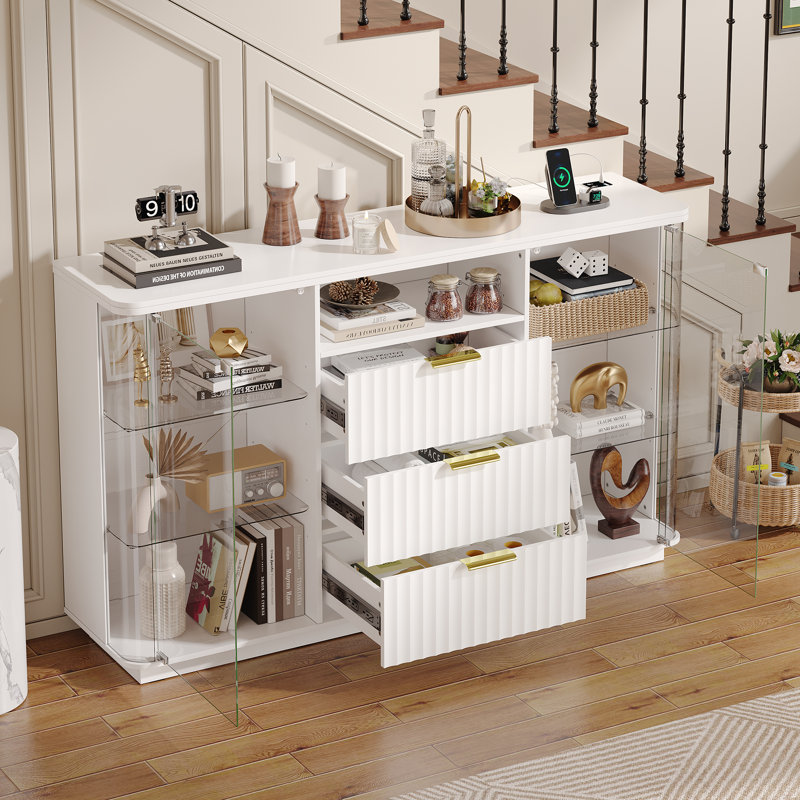 135cm Sideboard, White