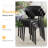 Set Of 4 Stackable Plastic Patio Chairs, Outdoor Dining Chairs Set Modern Office Guest Reception Seating, Lightweight Garden Chairs For Office, Balcony, Porch, Patio-1088333872
