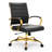 Naudain Leather Office Chair – Modern Executive Swivel Task Chair with Wheels, Adjustable Height & Padded Arms for Desk or Conference Room-132200685-53751976