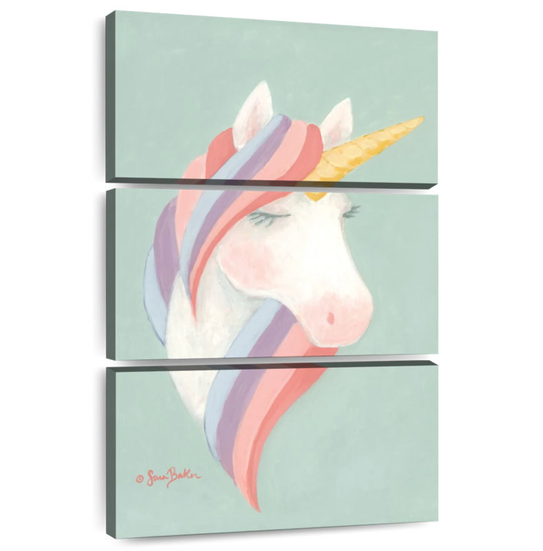Brampt Pastel Unicorn, 74" H x 48" W