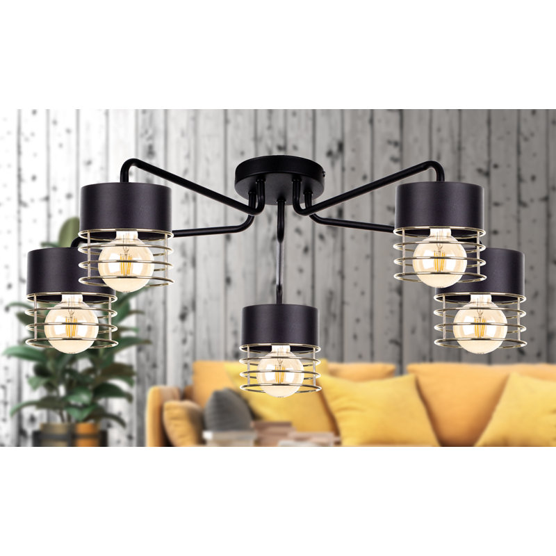 Burçak Flush Mount, Black