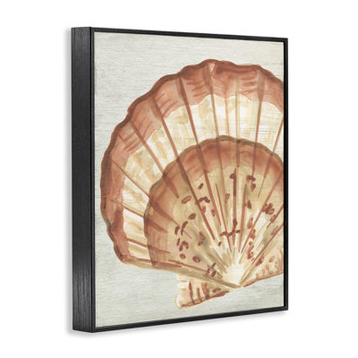  «Clam Shell» en beige, estampe numérique par June Erica Vess